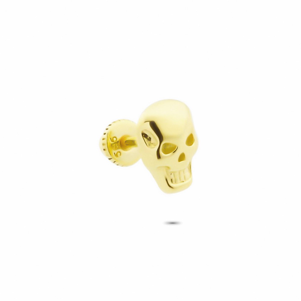 Glorria 14k Solid Gold Skull Helix Piercing