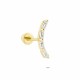 Glorria 14k Solid Gold Baguette Helix Piercing