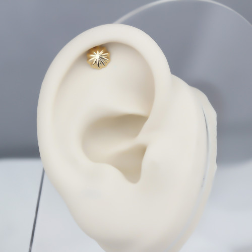 Glorria 14k Solid Gold Umbrella Helix Piercing Glorria 14k Solid Gold Umbrella Helix Piercing