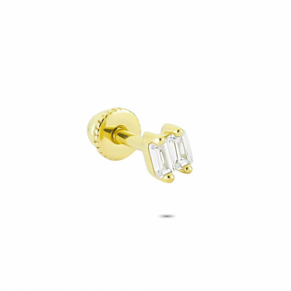 Glorria 14k Solid Gold Geometric Helix Piercing