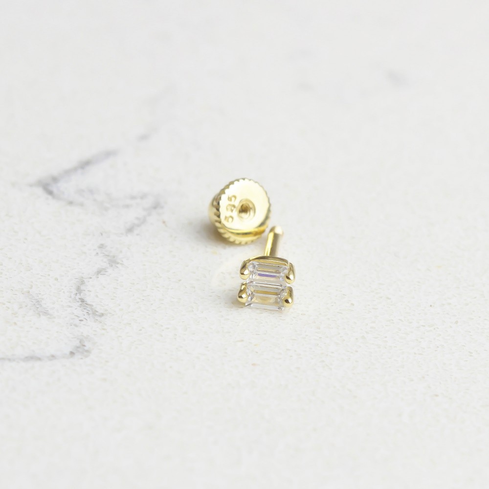 Glorria 14k Solid Gold Geometric Helix Piercing
