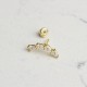 Glorria 14k Solid Gold Geometric Helix Piercing