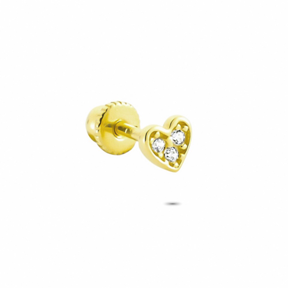 Glorria 14k Solid Gold Heart Helix Piercing