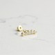 Glorria 14k Solid Gold Five Stone Helix Piercing