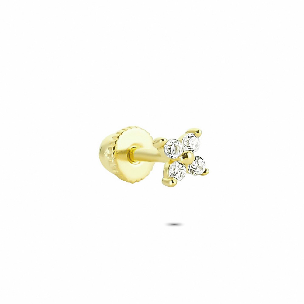 Glorria 14k Solid Gold Clover Helix Piercing