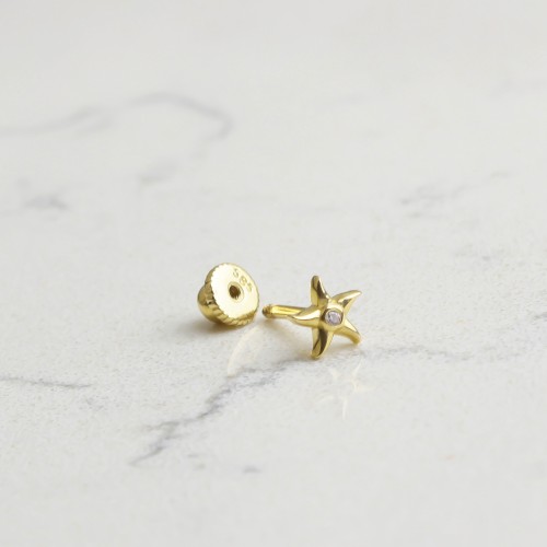 Glorria 14k Solid Gold Starfish Helix Piercing Glorria 14k Solid Gold Starfish Helix Piercing
