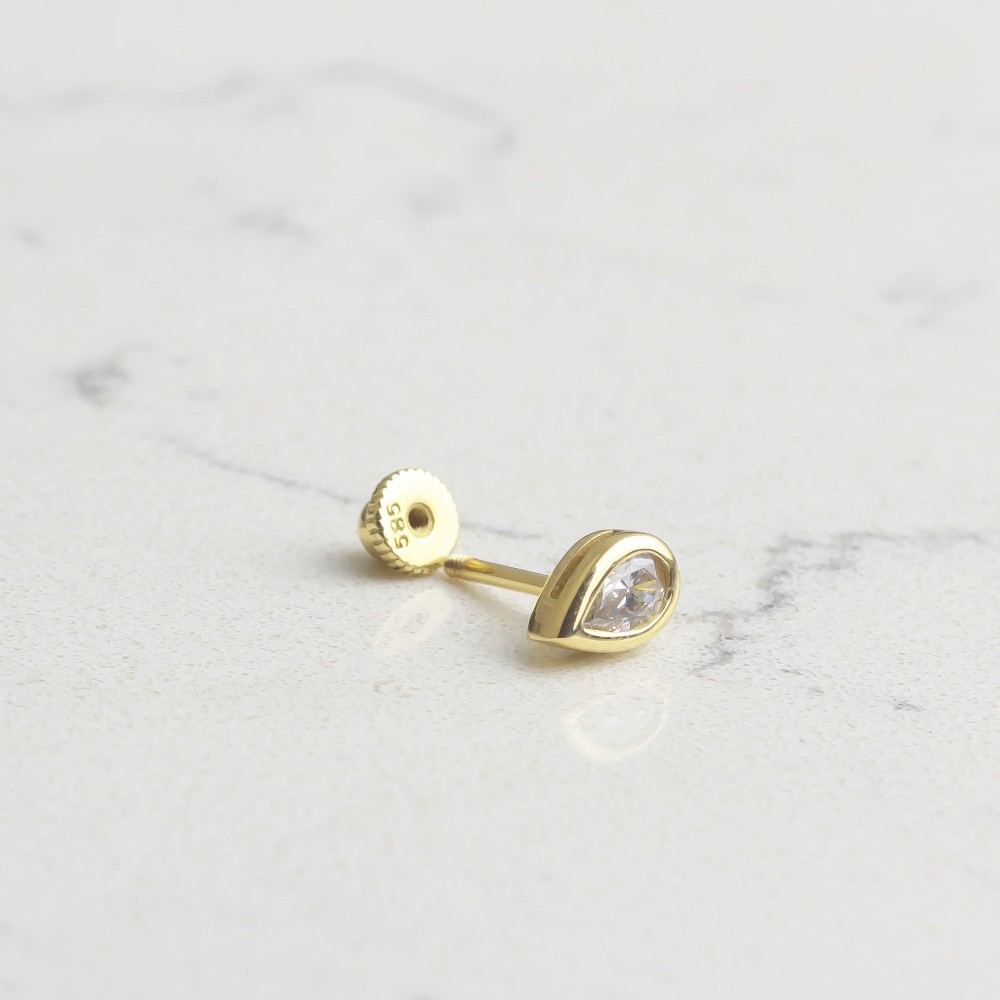 Glorria 14k Solid Gold Drop Helix Piercing Glorria 14k Solid Gold Drop Helix Piercing