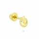 Glorria 14k Solid Gold Moon Star Helix Piercing