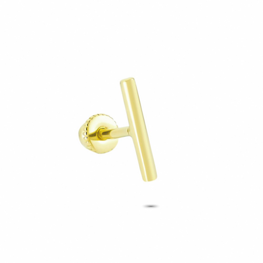 Glorria 14k Solid Gold Line Helix Piercing