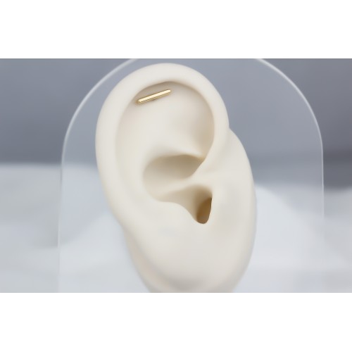 Glorria 14k Solid Gold Line Helix Piercing Glorria 14k Solid Gold Line Helix Piercing