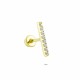 Glorria 14k Solid Gold Line Helix Piercing