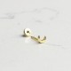 Glorria 14k Solid Gold Crescent Helix Piercing
