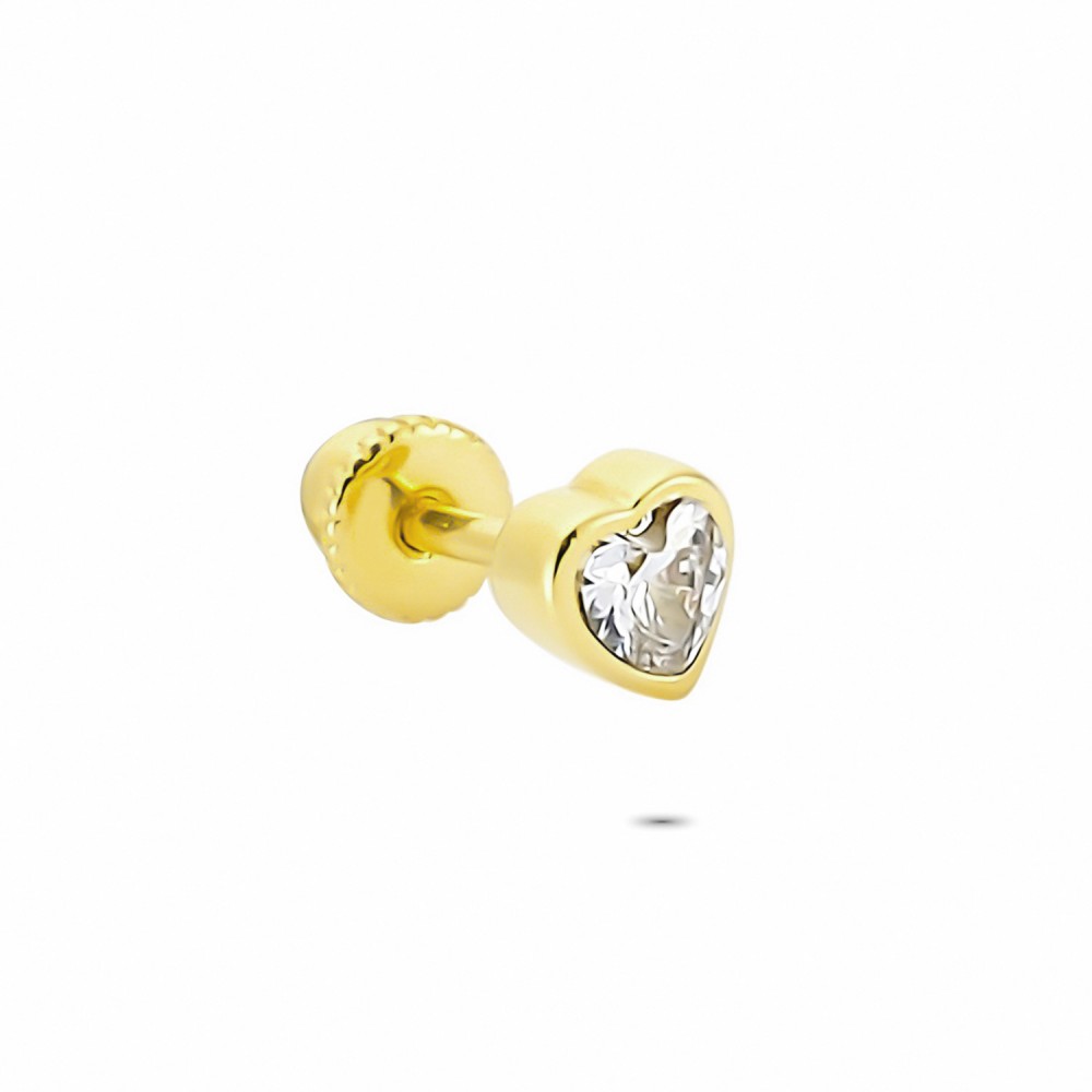 Glorria 14k Solid Gold Heart Helix Piercing