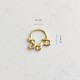 Glorria 14k Solid Gold Ring Piercing