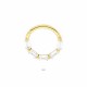 Glorria 14k Solid Gold Geometric Ring Piercing