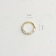 Glorria 14k Solid Gold Geometric Ring Piercing Glorria 14k Solid Gold Geometric Ring Piercing