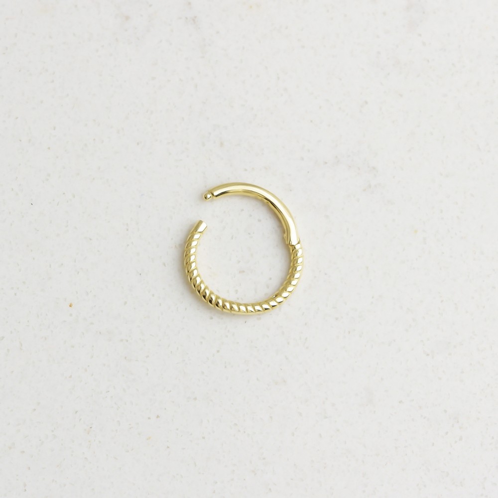 Glorria 14k Solid Gold Gourmet Ring Piercing Glorria 14k Solid Gold Gourmet Ring Piercing
