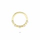 Glorria 14k Solid Gold Five Stone Ring Piercing