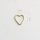 Glorria 14k Solid Gold Heart Ring Piercing Glorria 14k Solid Gold Heart Ring Piercing