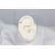 Glorria 14k Solid Gold Pearl Ring Piercing