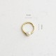 Glorria 14k Solid Gold Pearl Ring Piercing Glorria 14k Solid Gold Pearl Ring Piercing