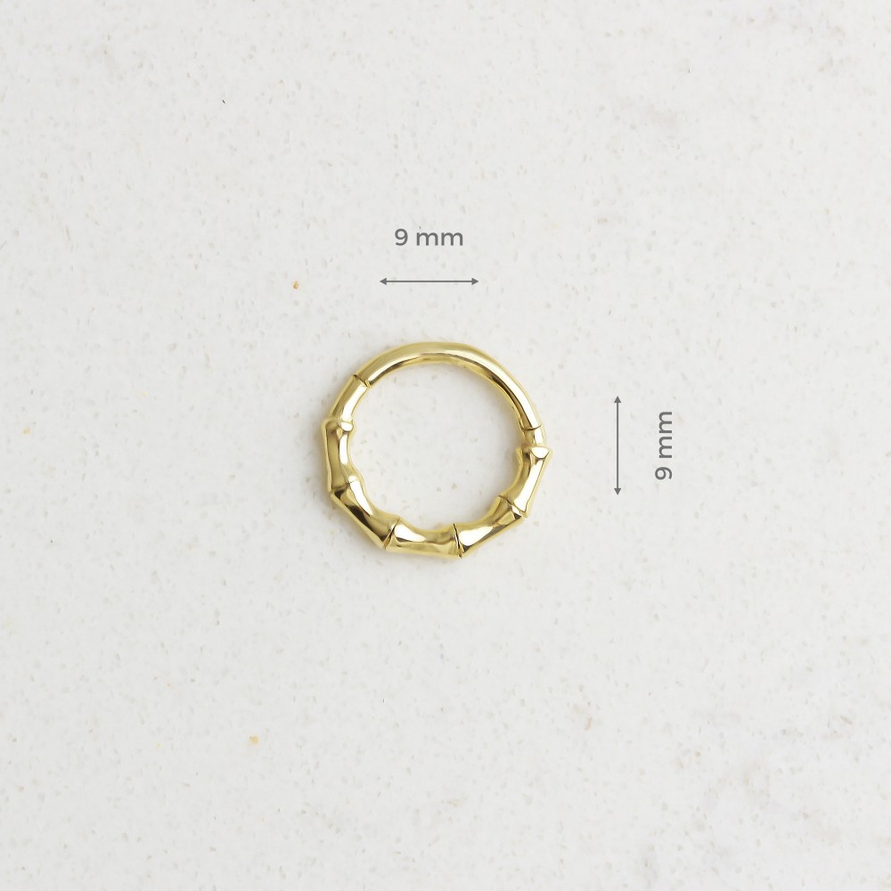 Glorria 14k Solid Gold Auger Ring Piercing Glorria 14k Solid Gold Auger Ring Piercing