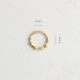 Glorria 14k Solid Gold Auger Ring Piercing Glorria 14k Solid Gold Auger Ring Piercing
