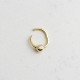 Glorria 14k Solid Gold Solitaire Ring Piercing Glorria 14k Solid Gold Solitaire Ring Piercing