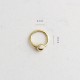 Glorria 14k Solid Gold Solitaire Ring Piercing Glorria 14k Solid Gold Solitaire Ring Piercing