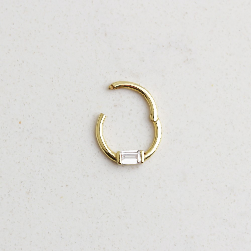 Glorria 14k Solid Gold Geometric Ring Piercing Glorria 14k Solid Gold Geometric Ring Piercing