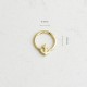 Glorria 14k Solid Gold Anchor Ring Piercing Glorria 14k Solid Gold Anchor Ring Piercing
