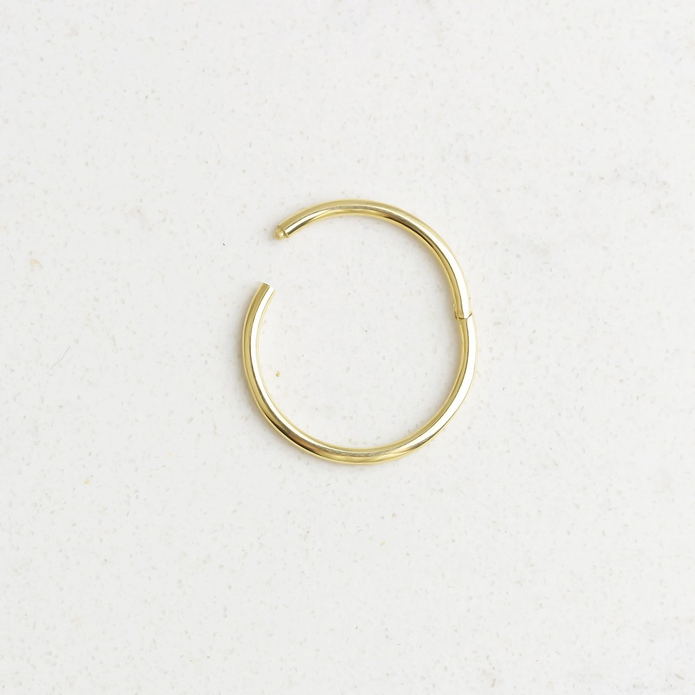 Glorria 14k Solid Gold Ring Piercing