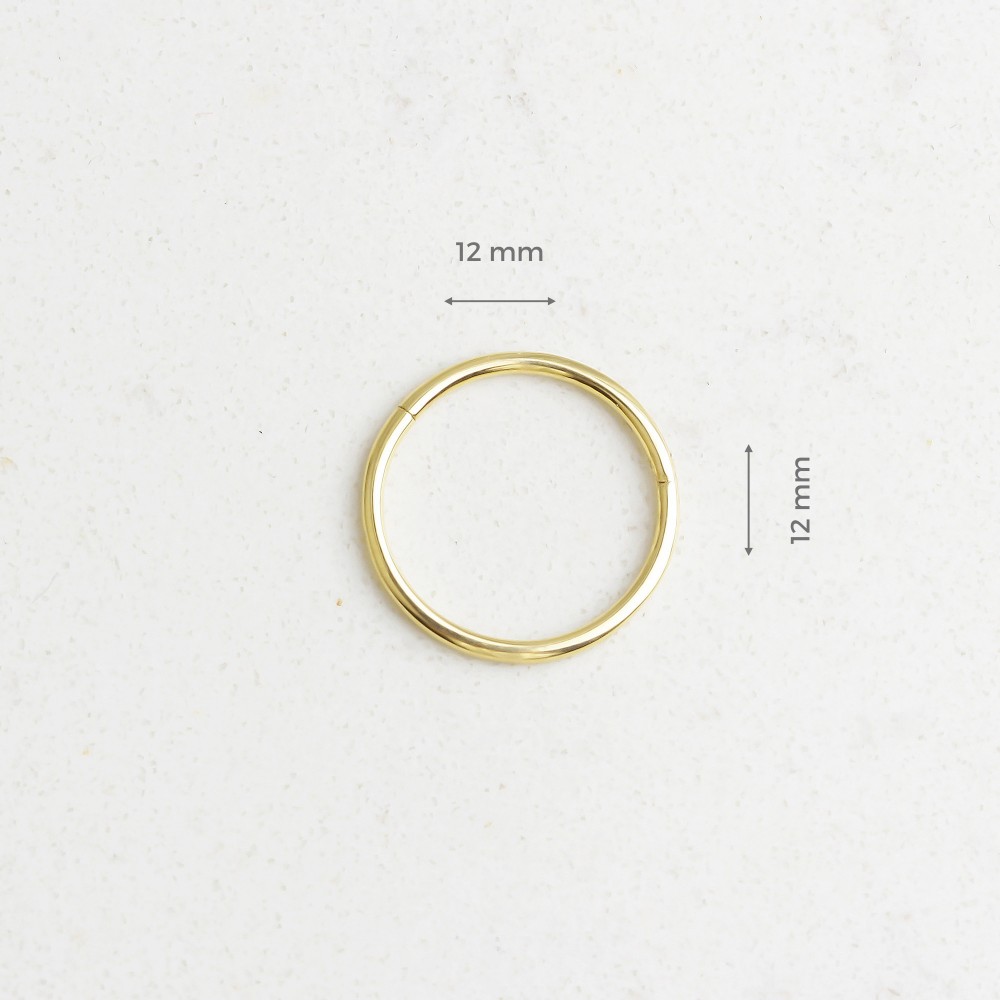 Glorria 14k Solid Gold Ring Piercing