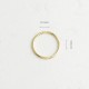 Glorria 14k Solid Gold Ring Piercing