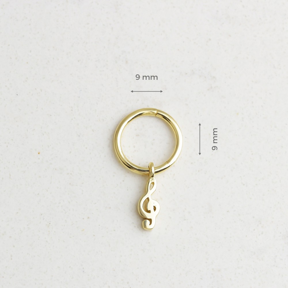 Glorria 14k Solid Gold Left Wrench Ring Piercing Glorria 14k Solid Gold Left Wrench Ring Piercing