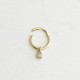 Glorria 14k Solid Gold Drop Ring Piercing Glorria 14k Solid Gold Drop Ring Piercing
