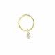 Glorria 14k Solid Gold Drop Ring Piercing