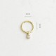 Glorria 14k Solid Gold Drop Ring Piercing Glorria 14k Solid Gold Drop Ring Piercing