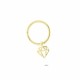 Glorria 14k Solid Gold Diamond Ring Piercing