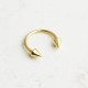 Glorria 14k Solid Gold Arrow Half Ring Piercing Glorria 14k Solid Gold Arrow Half Ring Piercing