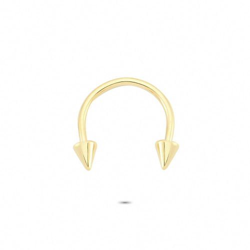 Glorria 14k Solid Gold Arrow Half Ring Piercing Glorria 14k Solid Gold Arrow Half Ring Piercing