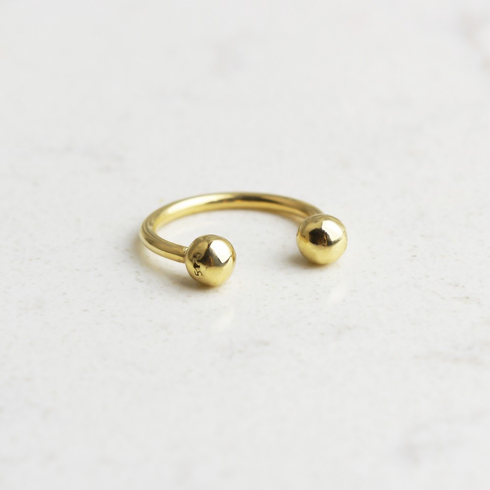 Glorria 14k Solid Gold Half Ring Piercing Glorria 14k Solid Gold Half Ring Piercing