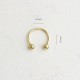 Glorria 14k Solid Gold Half Ring Piercing Glorria 14k Solid Gold Half Ring Piercing
