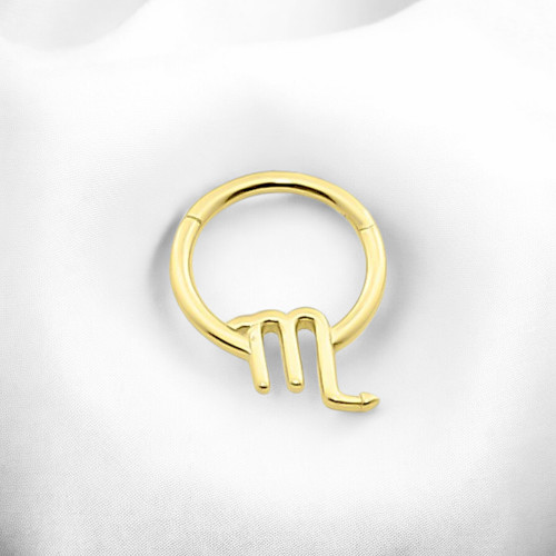 Glorria 14k Solid Gold Scorpio Ring Helix Piercing Glorria 14k Solid Gold Scorpio Ring Helix Piercing
