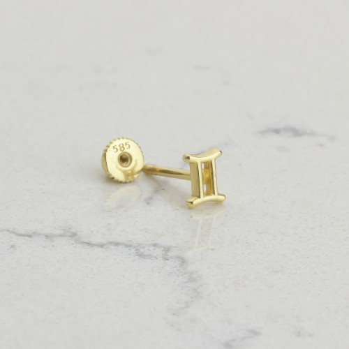 Glorria 14k Solid Gold Gemini Helix Piercing