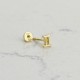 Glorria 14k Solid Gold Gemini Helix Piercing