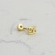 Glorria 14k Solid Gold Cancer Helix Piercing