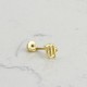 Glorria 14k Solid Gold Virgo Helix Piercing Glorria 14k Solid Gold Virgo Helix Piercing
