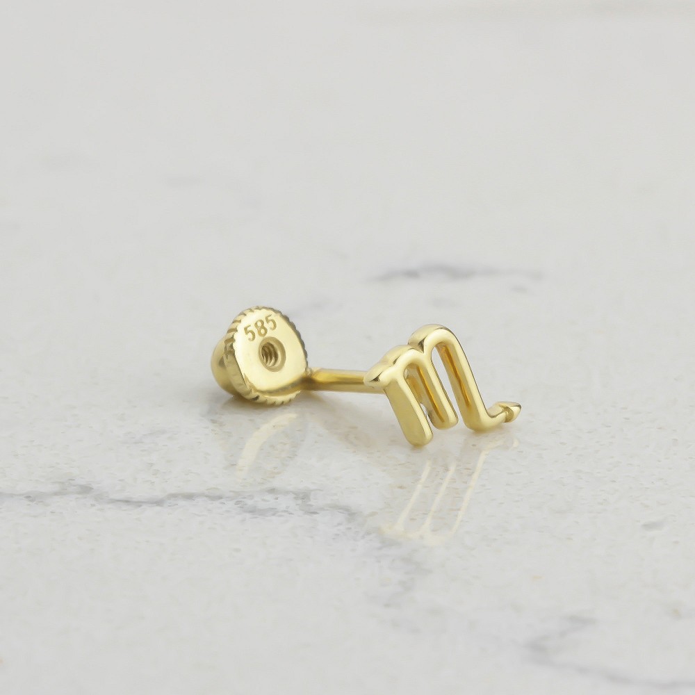 Glorria 14k Solid Gold Scorpio Helix Piercing Glorria 14k Solid Gold Scorpio Helix Piercing