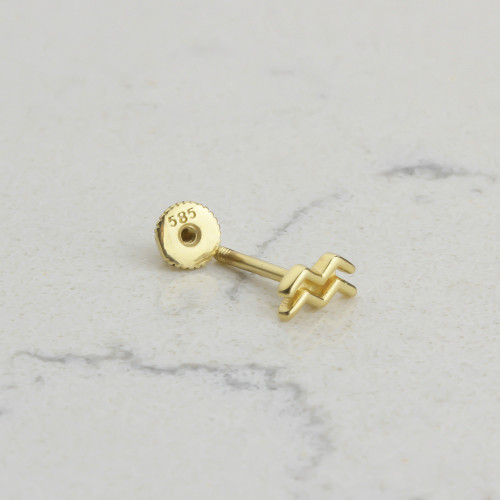 Glorria 14k Solid Gold Aquarius Helix Piercing Glorria 14k Solid Gold Aquarius Helix Piercing